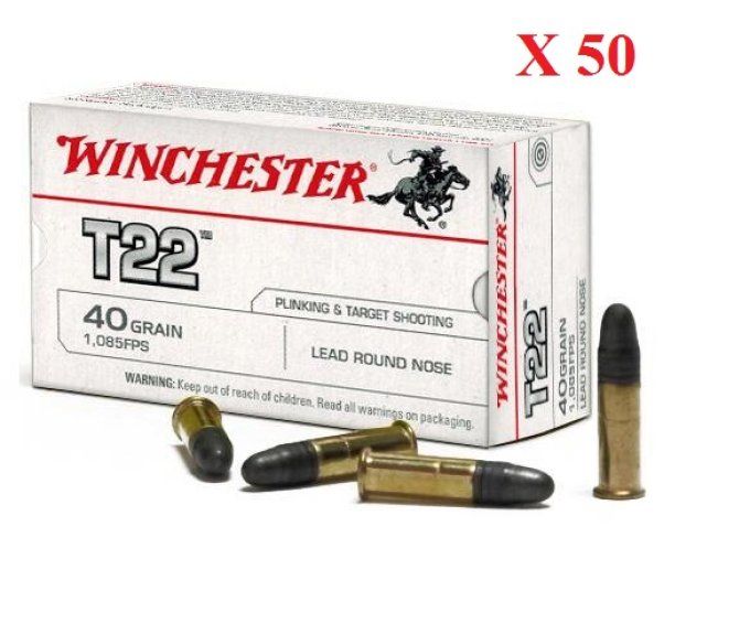 Cartouches 22LR Target Winchester boite de 50