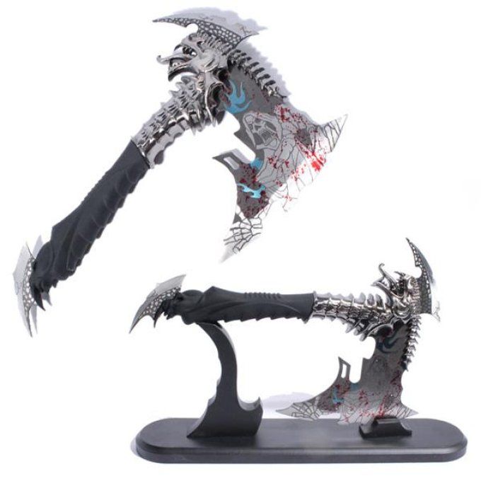 Dague fantaisie Hache décoré la mort