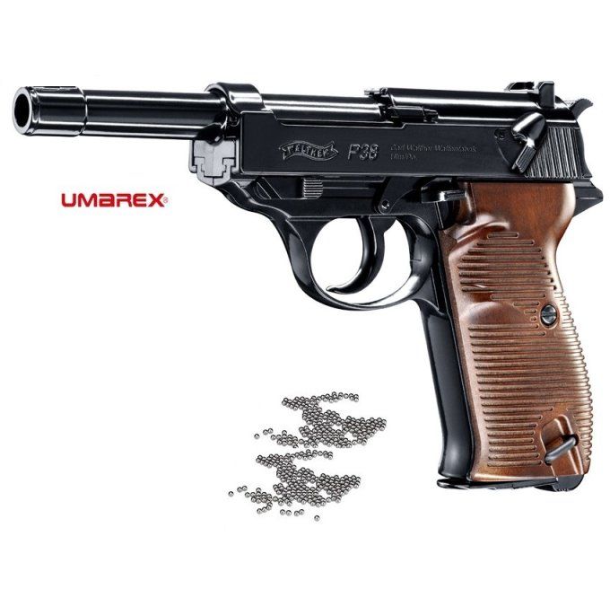 Pistolet à billes acier WALTHER P38 « Airguns »