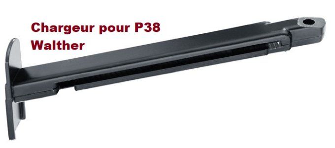 Chargeur pour P38 Walther Black Co2 Billes Acier Cal 4.5