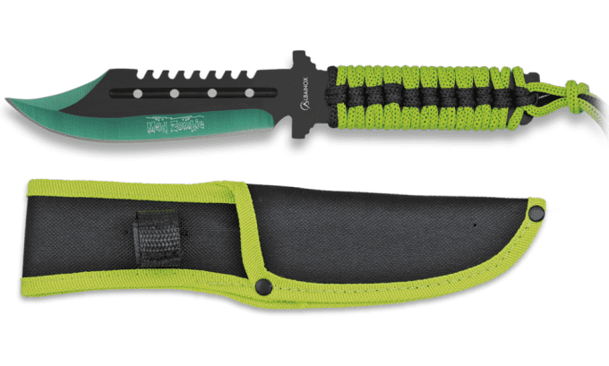 Couteau Mad Zombie de 23 cm avec étui en nylon