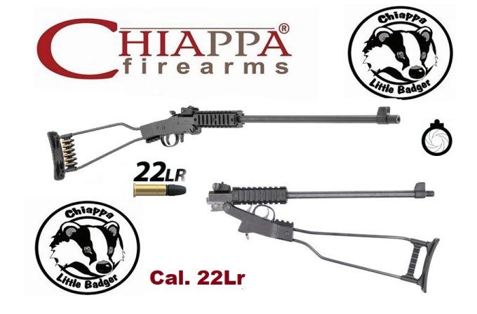 Carabine CHIAPPA // LITTLE BADGER 22 LR mono-coup et Pliante