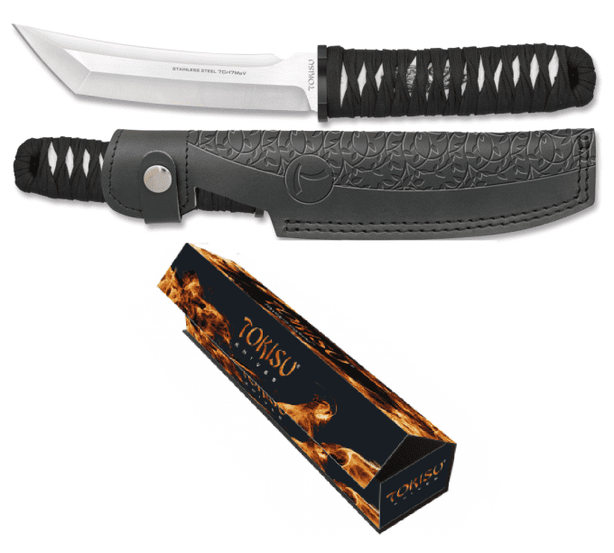 Poignard Hattori tactique lame Tanto de 15.30 cm « TOKISU »