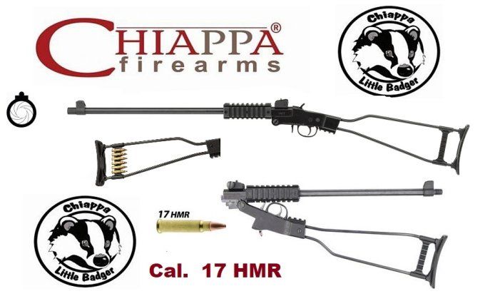 Carabine CHIAPPA // LITTLE BADGER 22 HMR mono-coup et Pliante