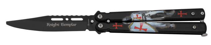 Couteau papillon 3D templier D’entrainement lame de 10 cm
