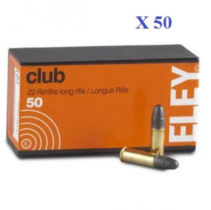 Cartouches 22LR ELEY CLUB boite de 50
