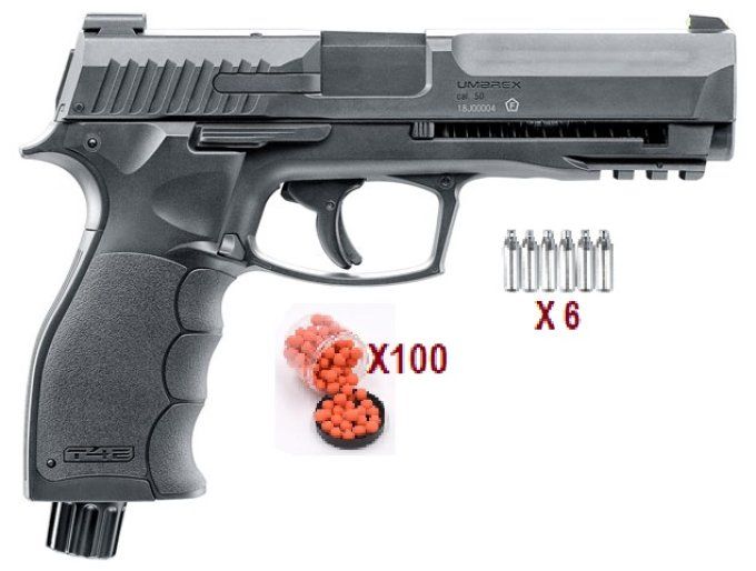 Pack Pistolet HDP50 + 100 Billes + 6 x co2 12 gr