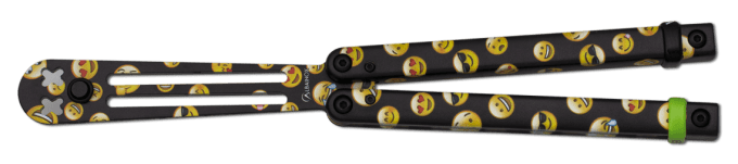 Couteau papillon emoji D’entrainement lame de 11 cm