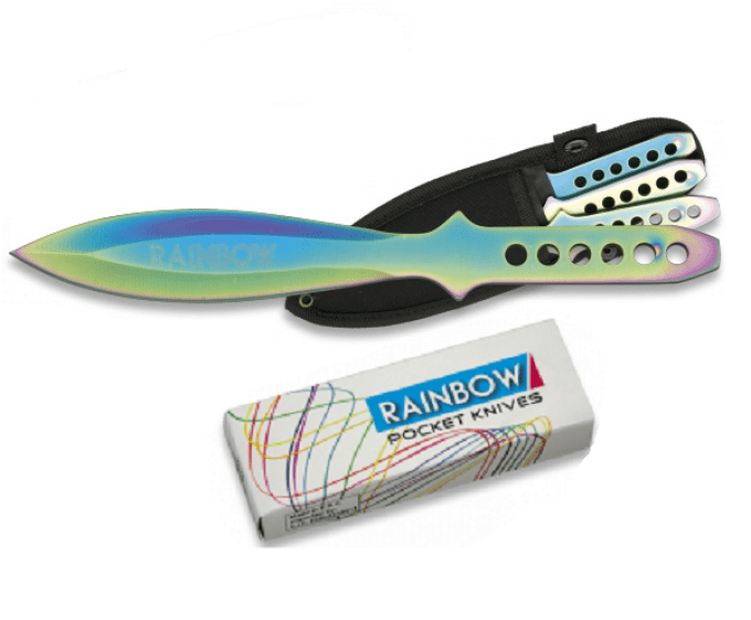 couteaux de lancer anodisé titan 20 cm