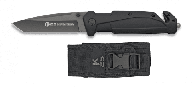 Couteau pliant tactique caoutchouc titan K25