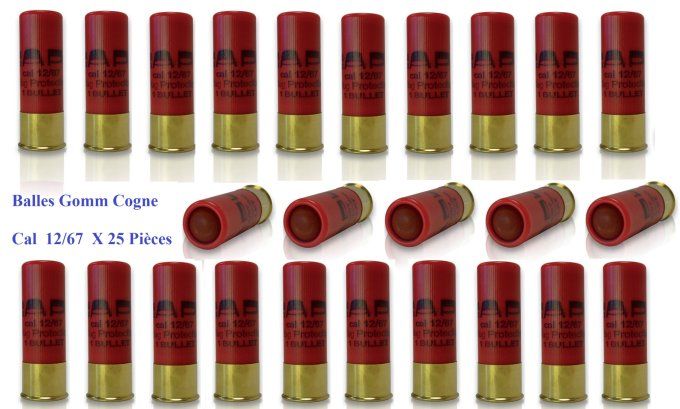 Balle de defense SAPL Cal. 12/67 x 25