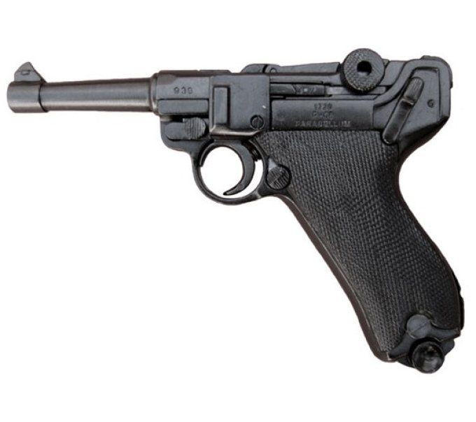 Pistolet LUGER P08 Parabellum Noir de 23 cm