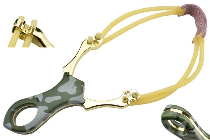 Lance pierre Doré camouflage