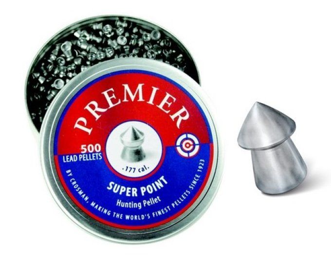 PLOMB Crosman Premier SUPER POINT « POINTED » 4.5 mm Boite de 500