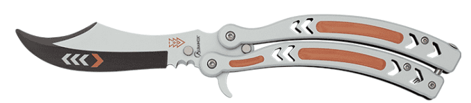 Couteau papillon 3 d D’entrainement lame de 10 cm