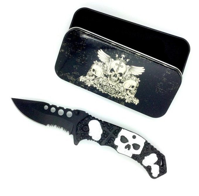 Coffret Couteau Tête de mort