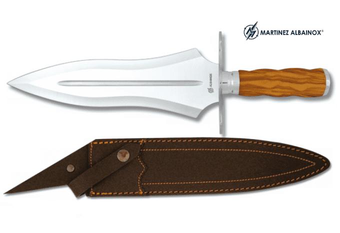 Couteau de chasse 38 cm manche bois d’Olivier