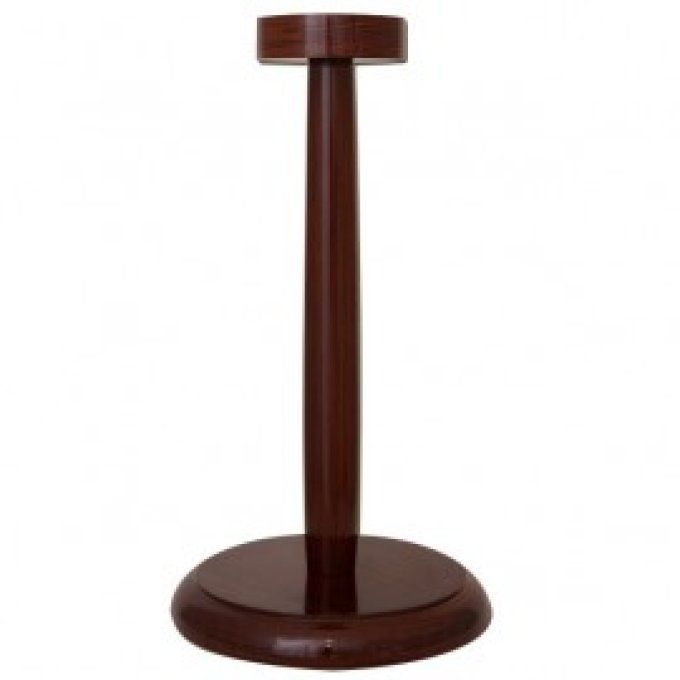 Support de Casque en bois vernis