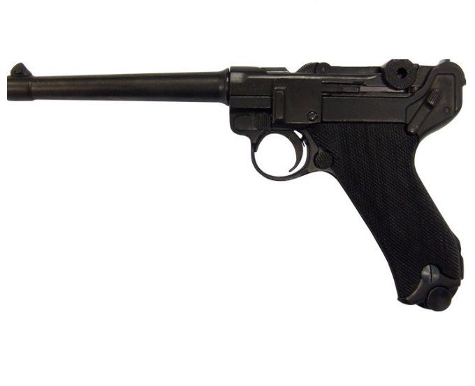 Pistolet LUGER P04/06 de Marine Noir / 30 cm