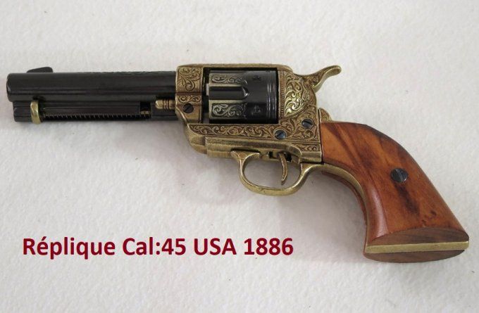 Réplique revolver Marine Cal.45 USA 1886