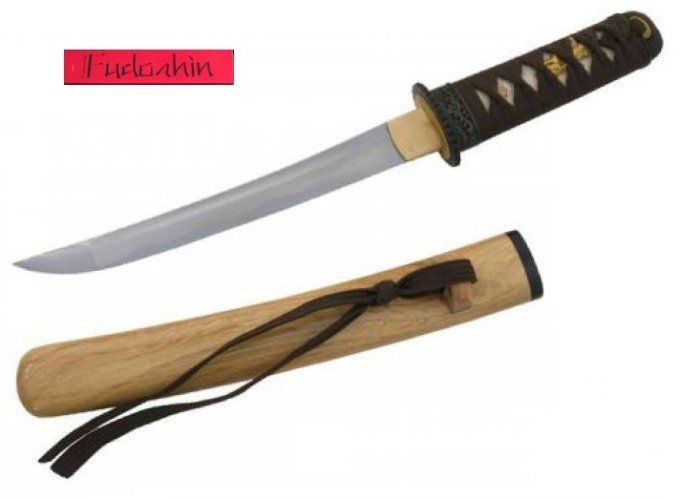 TANTO Fudoshin / Lame Maru, bois naturel