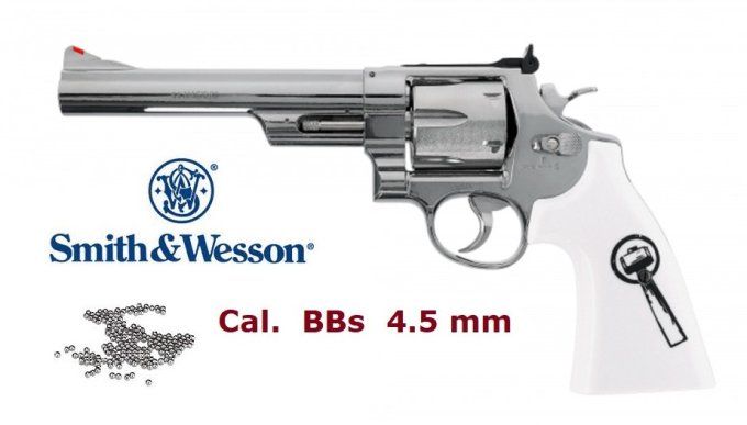 Revolver Smith & Wesson 629 Trust ME 6.5’’ Finition NICKELEE *Co2 Billes Acier * Cal 4.5