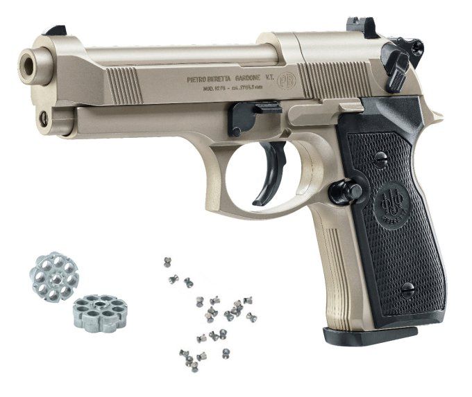 Beretta M92 FS NICKELE Cal. 4.5 mm Plombs diabolo