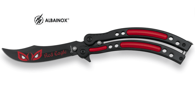 Couteau papillon Red Eagle lame de 9 cm