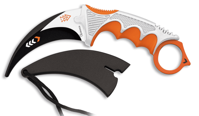 Couteaux Karambit tactical d’entrainement lame de 9 cm