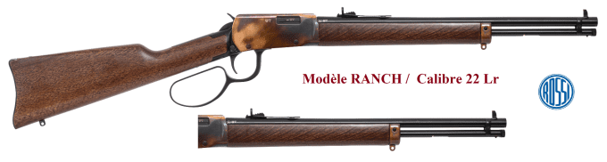 Carabine Rossi Rio Bravo Ranch Cal 22 Lr à levier sous garde