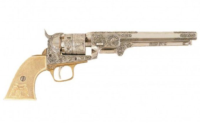 Revolver Marine USA 1851 Nikelé Réplique