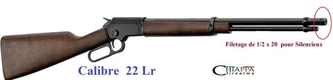 Carabine Chiappa 22 LR Mod. Winchester à levier sous garde