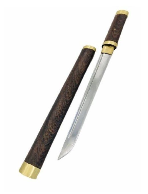 Tanto 51 cm Acier / 1045 IM bois de rose et laiton * Fudoshin *