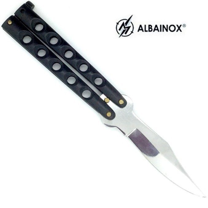 Couteau papillon Noir lame 8 cm