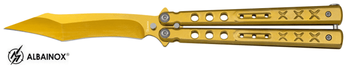 Couteau PAPILLON « RAINGOLD » couleur OR