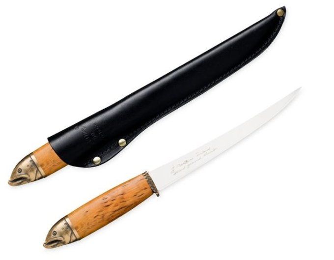 Poignard à Filets Saumon avec son étui Cuir