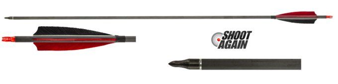 flèches carbone 32’’– spin 340 Plumes - à L’Unitée