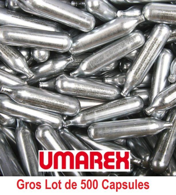 Gros lot de 500 capsules Co2 12 gr Umarex