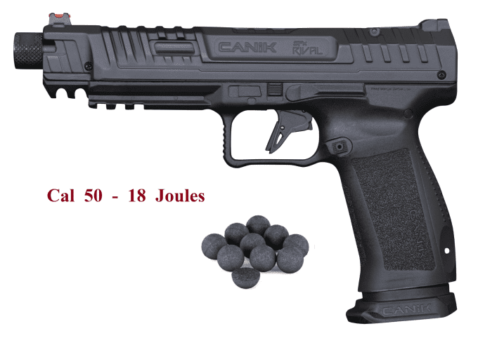 Pistolet CANIK RIVAL Cal 50 - 18 Joules
