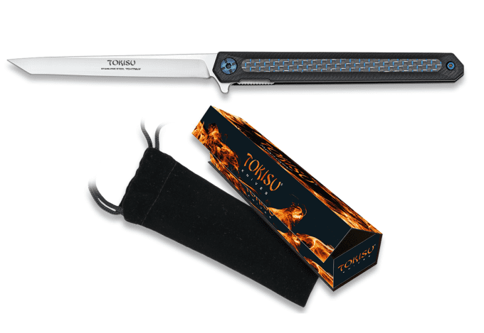 Couteau Pliant lame tanto de 9 cm « TOKISU »