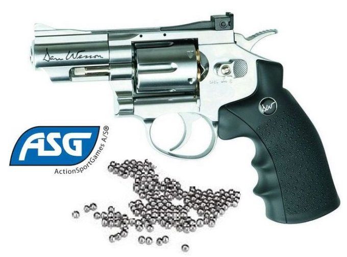Revolver GNB DAN WESSON 2.5’’ Silver * Cal 4.5 Bille Acier