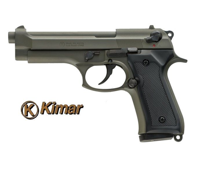 Pistolet BERETTA GREEN à blanc Mod 92 (réplique)