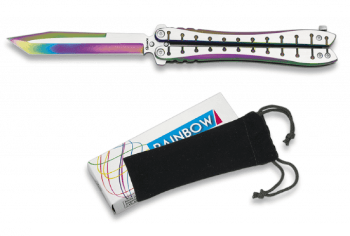 Couteau PAPILLON « RAINBOW » lame de 10.5 cm
