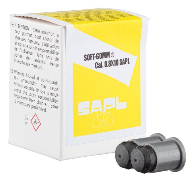 Cartouches SOFT GOMM x25 Cal. 8.8 x 10
