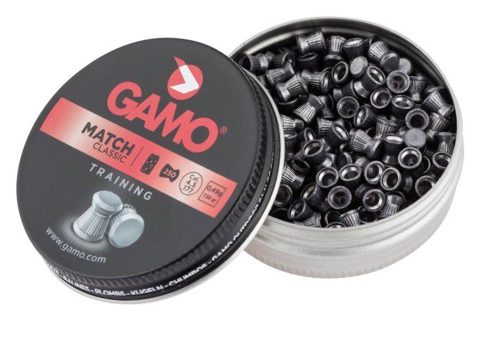 Plombs Gamo Match Classic « Tête PLAT » Cal 5.5 mm Boite de 250
