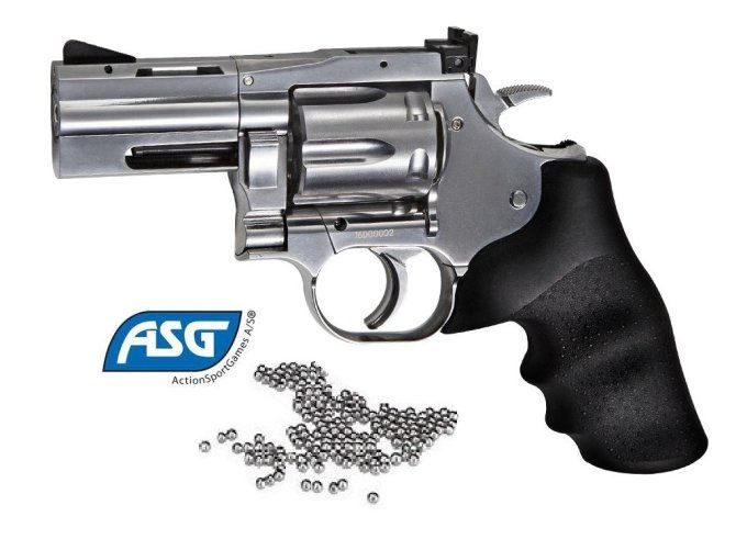 Revolver GNB DAN WESSON DW715 2.5’’ Silver / Cal 4.5 Bille Acier