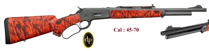 Carabine Pedersoli lever action BOARBUSTER orange Camo Cal 45/70