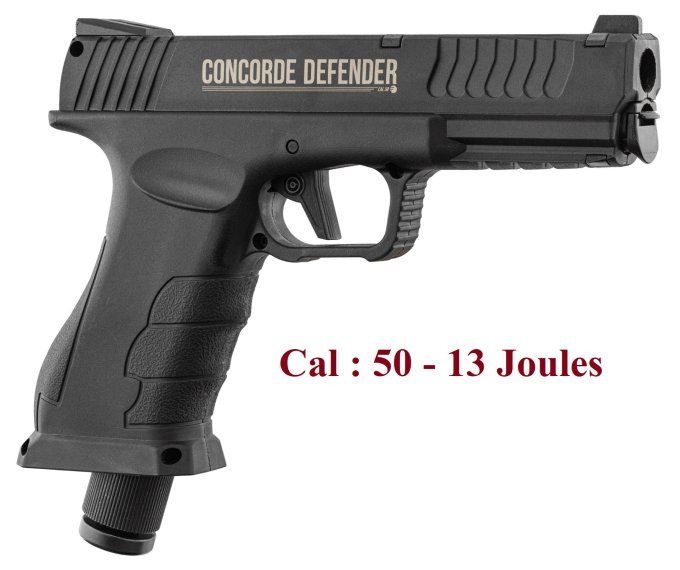 Pistolet de défense Concorde Défender CD50 - Cal 50 – 13 Joules