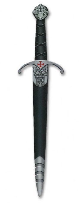 Dague Templière avec fourreau de 39 cm