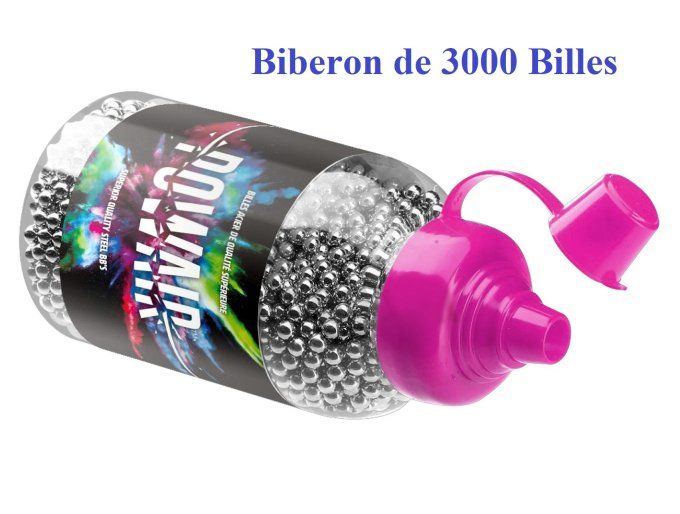 Biberon de 3000 BILLES Acier de Cal. 4.5 mm